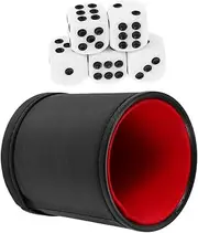 JOINPAYA Silent Dice Cup Set Dice Shaker with Felt Lining for Adults Bar and Party Games