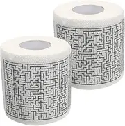 [Minkissy] Funny Printed Toilet Paper Rolls 2 Pack Pattern Toilet Paper Safe Comfortable