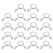 Fuel Line Hose Clips, 30Pcs 7mm 304 Stainless Steel Tubing Spring Clamps