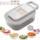2pcs Chopper Vegetable Cutter Multifunctional Cucumber Slicer Food Slicer, X4Z7