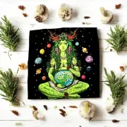 Beautiful GAIA EARTH GOODES Wiccan Pagan Altar Cloth Witch Altar