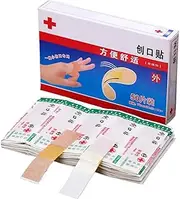 Bandages for Wounds | Adhesive Waterproof Bandage Strips,50/100 Count Flexible Fabric Protective Stickers for Minor Cuts & Scrapes, Wound Care Supplies