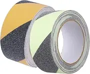 IWOWHERO Bathtub Floor Stickers Anti-Skid Tape PVC Non-Slip Strips Stair Tape Self-Adhesive 2 Rolls