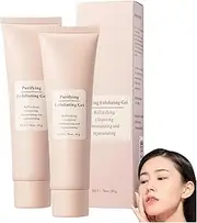 Grantadmit Exfoliating Gel - All Skin Types, Velaize Purifying Exfoliating Gel, Phansta Enzymes ExfoliatingGels, Facial Exfoliator Scrub, Deep Cleansing, Gentle Moisturizing (2)