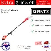 Cordless Electric Chainsaw 8 Inch Best 20V Battery Powered Pole Saw Giantz New