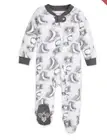 NWT Burt's Bees Baby Organic Footed Sleeper Cloudy Night Newborn