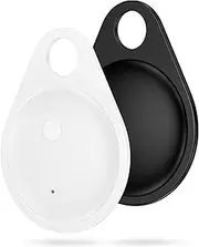Air Tags- 2Pack Item Finder with APP Find My(iOS Only) - Black & White