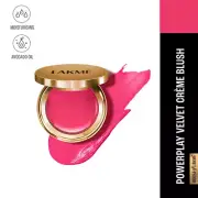 Lakme 9 to 5 Powerplay Velvet Creme Blush - Pink Rose (9 g)
