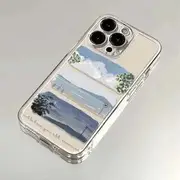 Print Phone Case - iPhone 16 Pro Max / 16 Pro / 16 Plus / 16 / 15 Pro Max / 15 Pro / 15 Plus / 15 / 14 Pro Max / 14 Pro / 14 Plus / 14 / 13 Pro Max / 13 Pro / 13 / 13 Mini Transparent & Blue - iPhone 16 pro