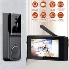4.3 Inch Wireless Video Doorbell With Duplex Two-way Intercom Touch Screen