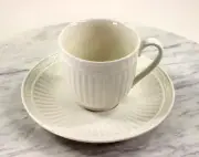 Mikasa Italian Countryside Stoneware Tea Cup & Saucer - White