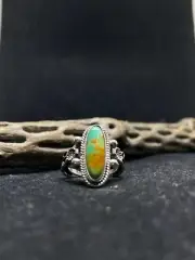 Native American Navajo Royston turquoise Sterling Silver Ring Size 6.25
