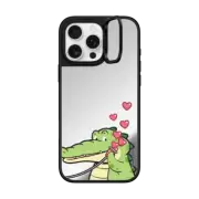 iPhone 16 Pro Max Mirror Ring Stand Case MagSafe Compatible Lovely Message by Buddy Gator
