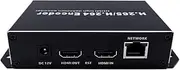 EXVIST H.265 1080P PoE HDMI Video Encoder w/HDMI Loopout, HDMI Encoder for CCTV Surveillance, Live Streaming to YouTube, Facebook, with SD Card Slot Max.128G, DDNS HTTP RTMP RTSP TS UDP