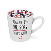 Because I'm the Boss Beautiful on the Inside 420ml New Bone China Coffee Mug