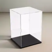 Acrylic Display Case Dustproof Box Action Figures for Collectibles 10"x10"x14'