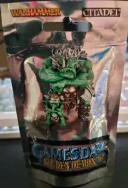 WARHAMMER GAMES DAY 2007 GOLDEN DEMON - ORC BOSS NEW IN BAG SEALED - METAL OOP