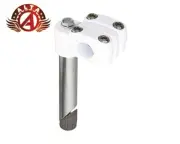 ALTA Alloy White (22.2 mm) 4 Bolt Old School Bicycle Stem BMX MTB Cruiser Bike