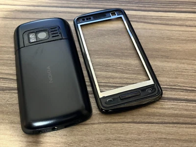 Nokia C6-01 Full Housing Cover Black steel