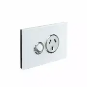 CLIPSAL SATURN 4015-PW | 10A Single Power Point | Pure White