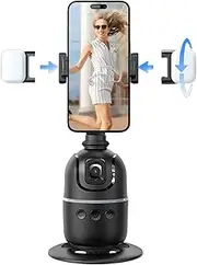 Gimbal Stabilizer for Smartphones, Object Tracking, Face Tracking, TikTok YouTube Vlogging Stabilizer with LED Light, Portable Phone Stand