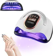 IGGDOQI 168W UV LED Nail Lamp, Professional UV Light Nail Dryer for Gel Polish and Resin Curing, 36 Lamp Beads, 4 Timer Setting, LCD Touch Display Screen, Auto Sensor, for Home Salon Nail Art Tools