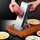 Adjustable Thickness Meat Slicer Manual Fresh Meat Shredder Kitchen
