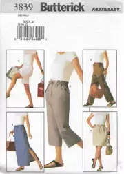Butterick Sewing Pattern 3839 Misses Skirt Shorts and Pants Size XS-M 2003 UNCUT