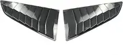 2PCS Compatible For Chevrolet Corvette 2014-2019 C7 Rear Window Louvers Scoop Cover Vent Side Shutter Trim Singray Z51 Z06 ZR1 Glossy Black