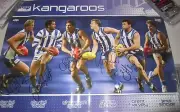 North Melbourne FC - 6 legend players signed poster incl Glenn Archer (#1389)