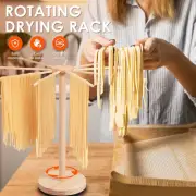 Rotary Pasta Drying Rack with 9 Drying Rods Wood Noodle Dryer Rack Noodle Rack