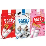 Pocky Sticks Japanese Variety Pack of 3 Strawberry, Chocolate, Cookies & Cream