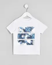 River Island Boys White 'Seriously Handsome' Print T-Shirt