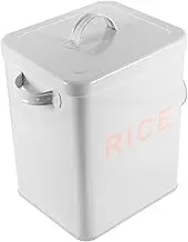 ABOOFAN 1Pc Household Flour Storage Box Premium Iron Rice Container for Kitchen Multi Purpose Organizer with Smooth Edges Easy to Clean and Strong Bearing Capacity for Flour and Rice