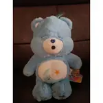 雷標 正版授權 CARE BEARS 愛心熊 彩虹熊 12吋 藍色 月亮 星星 睡姿 絨毛娃娃 布偶 玩偶