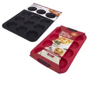 Daily Bake Silicone 12-Cup Mini Quiche Pan - Red