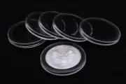 25 GENUINE Airtite Coin Capsules with BLACK Rings for 1oz American Silver Eagle