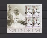 s45790 DOMINICA 2005 MNH** Papa Benedetto XVI s/s