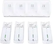Remote Controller Charging Dock Station, 4 in 1 Remote Controller Stand with 4 Pack 2800mAh Rechargeable Battery Portable Remote Control Charge Dock for Wii Game