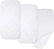 American Baby Company Ultra Soft Microfiber Quilted Waterproof Changing Table Pad Liners, 11.5" x 23" 3 Count