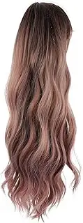 OSOLADY Long Wig for Women Natural Wavy Glueless Lace Front High Temperature Resistant Wig