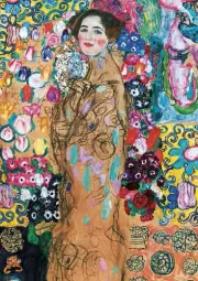 Gustav Klimt - Portrait of Ria Munk III - A2 Canvas Print 42x59.4cm Unframed