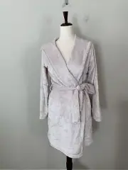 NWT! UGG Women's Sz S Fuzzy Miranda Fleece Short Wrap Robe Moonbeam