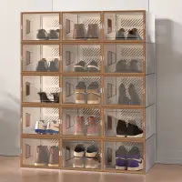 在飛比找蝦皮商城精選優惠-【透明鞋盒 收納盒 鞋櫃】鞋盒收納盒透明抽屜式塑料非鞋子鞋柜