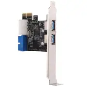 PCI-E 1X to 2 Ports USB 3.0 PCI Express Expansion Controller Card Adapter Hub