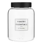 Storage Container Glass Pantry Essentials Canister 66 Ounce, 1950ml - Pack of 2