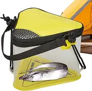 Live Bait Bucket | Folding Live Lure Container with Aeration Hole,Portable Transparent Organizer for Shrimp and Minnow