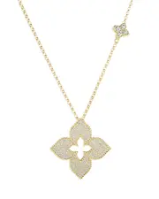 Roberto Coin 18K Gold Venetian Princess Diamond Pendant Necklace, 1.35 tcw