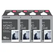 40 Prints Fujifilm instax mini Black & White Monochrome Instant Film