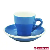 在飛比找PChome24h購物優惠-Tiamo 17號鬱金香濃縮杯盤組5客 90cc-藍色(HG